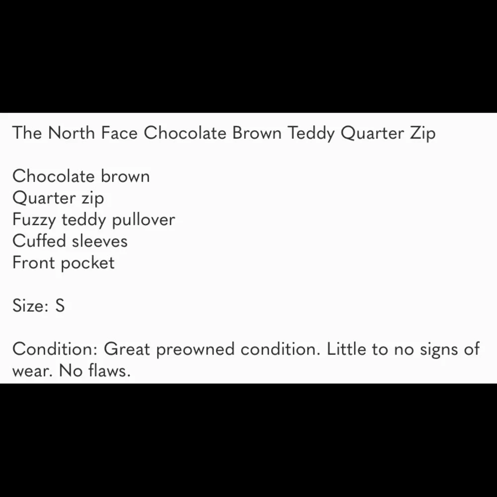 The North Face Chocolate Brown Teddy Quarter Zip - Picture 5 of 10